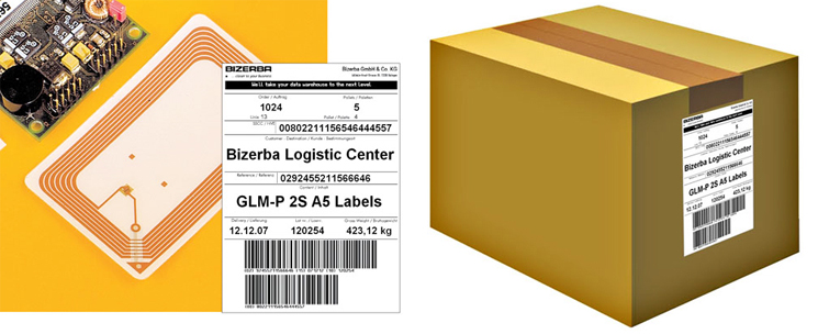 A Bizerba azon kevés nyomdák egyike, amely rendelkezik az RF- vagy RFID-címke-gyártási technológiával, amelyeket egy speciális Mühlbauer berendezés állít elő.